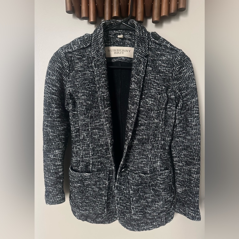 Burberry Cotton & Wool Blazer